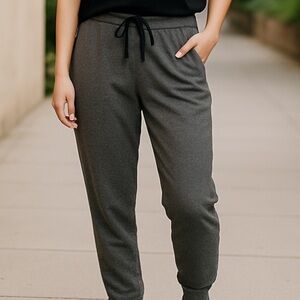 👛 (ANY 2/$20) MISS SELFIE Grey Lounge Pants Elasticized Cuffs, XL